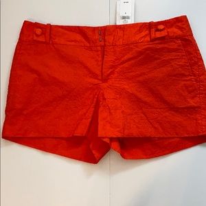 NWT: Banana Republic Orange Shorts- Size 6